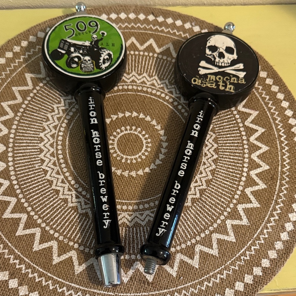Iron Horse Brewery Tap Handles set of 2